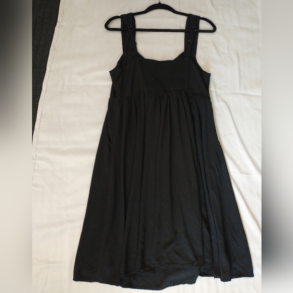 Torrid Black Sleeveless Flowy Skater Dress Sweetheart Neckline - Picture 3 of 5